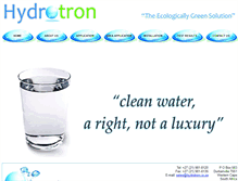Tablet Screenshot of hydrotron.co.za